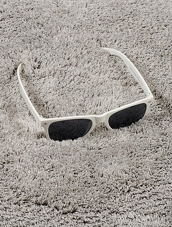 Tapis longs poils shaggy fait à la main motif uni CHIC