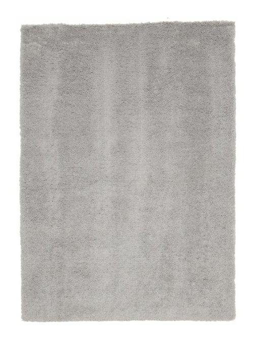 Tapis longs poils shaggy fait à la main motif uni CHIC - Kiabi