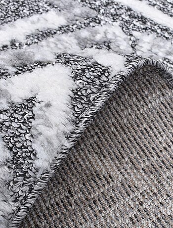 Tapis longs poils shaggy tissé motif berbère LANDA