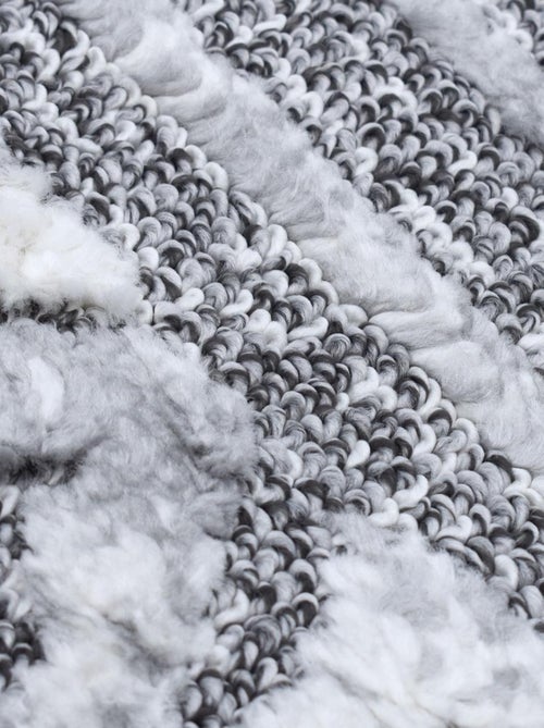Tapis longs poils shaggy tissé motif berbère LANDA - Kiabi