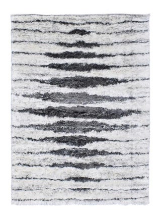 Tapis longs poils shaggy tissé motif berbère LYN4 DOUX 5