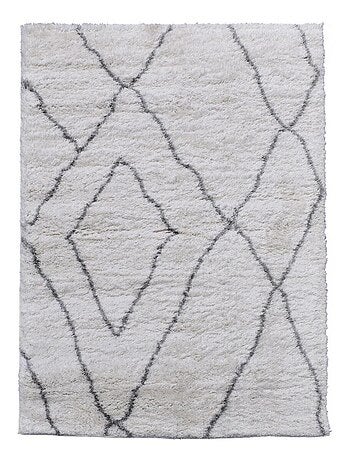 Tapis longs poils shaggy tissé motif berbère LYN4 DOUX 6