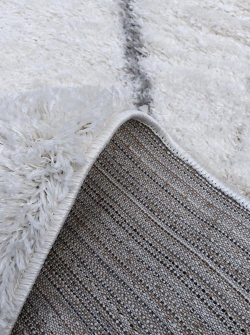 Tapis longs poils shaggy tissé motif berbère LYN4 DOUX 6 - Kiabi