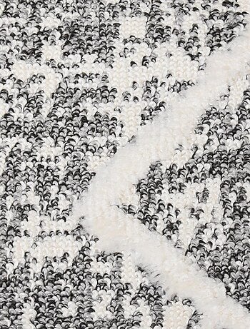 Tapis longs poils shaggy tissé motif berbère PITOLA