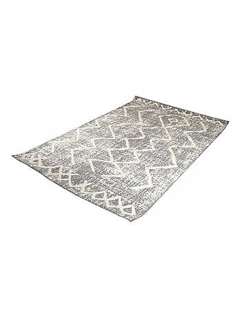 Tapis longs poils shaggy tissé motif berbère PITOLA