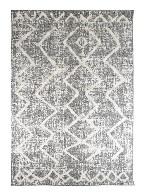 Tapis longs poils shaggy tissé motif berbère PITOLA - Kiabi