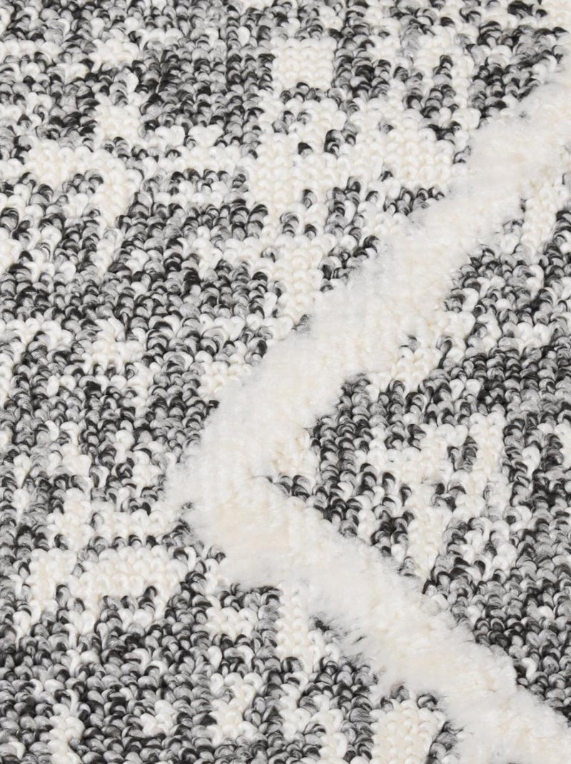 Tapis longs poils shaggy tissé motif berbère PITOLA Gris - Kiabi