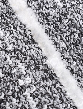 Tapis longs poils shaggy tissé motif géométrique LOLABE