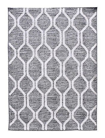 Tapis longs poils shaggy tissé motif scandinave LALALO