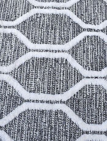 Tapis longs poils shaggy tissé motif scandinave LALALO