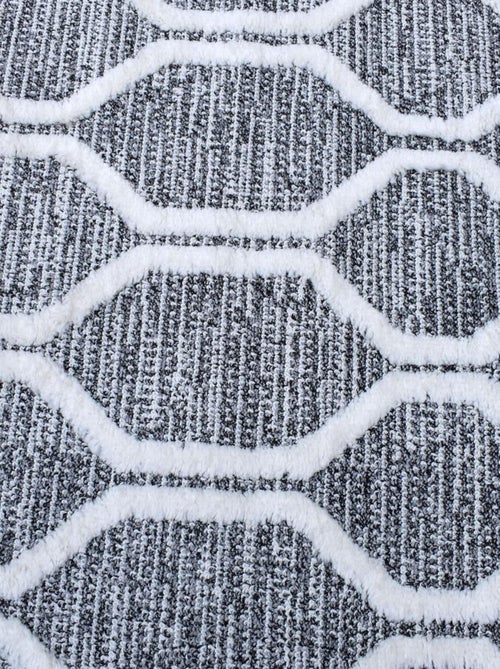 Tapis longs poils shaggy tissé motif scandinave LALALO - Kiabi