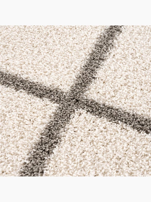 Tapis longs poils shaggy tissé motif scandinave SG MADRAG - Kiabi