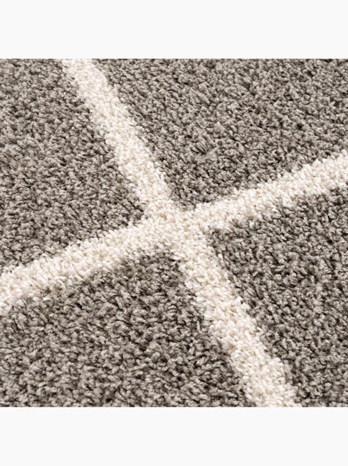 Tapis longs poils shaggy tissé motif scandinave SG MADRAG - Kiabi