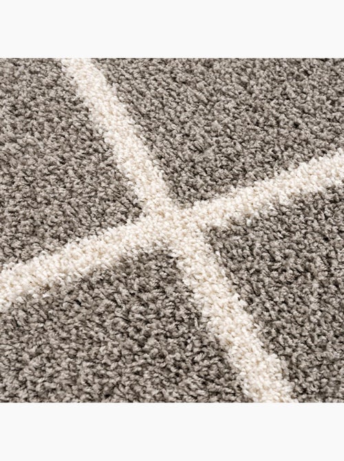 Tapis longs poils shaggy tissé motif scandinave SG MADRAG - Kiabi