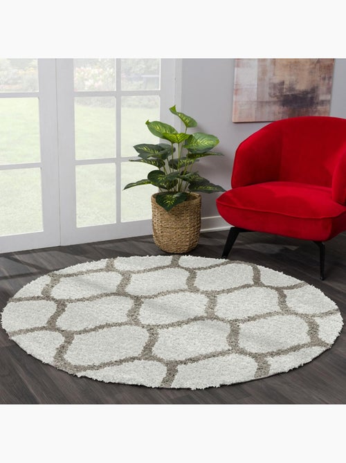 Tapis longs poils shaggy tissé motif scandinave SG MADRID - Kiabi