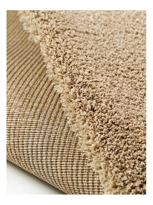 Tapis longs poils shaggy tissé motif uni SILCHOU - Kiabi