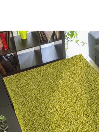 Tapis longs poils shaggy tissé motif uni SIMPLE
