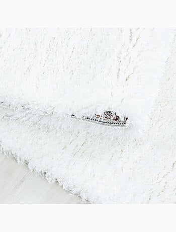 Tapis longs poils shaggy tissé motif uni UNI A