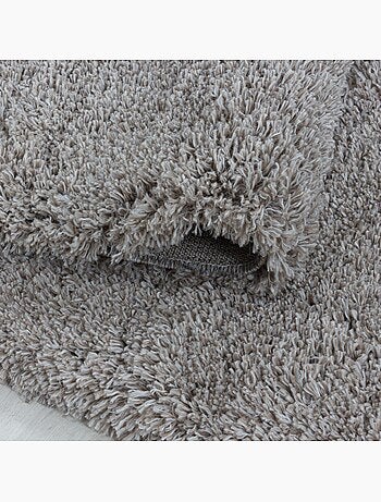 Tapis longs poils shaggy tissé motif uni UNI B