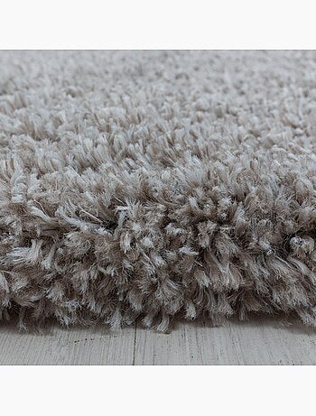 Tapis longs poils shaggy tissé motif uni UNI B