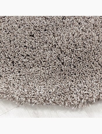 Tapis longs poils shaggy tissé motif uni UNI B
