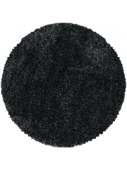 Tapis longs poils shaggy tissé motif uni uni b - Kiabi