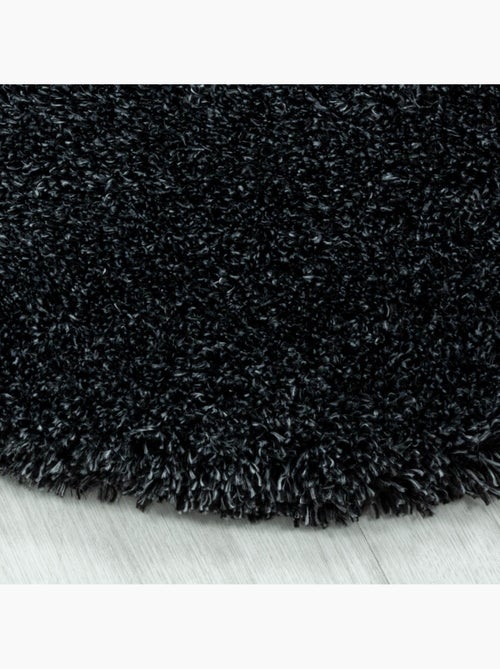 Tapis longs poils shaggy tissé motif uni uni b - Kiabi