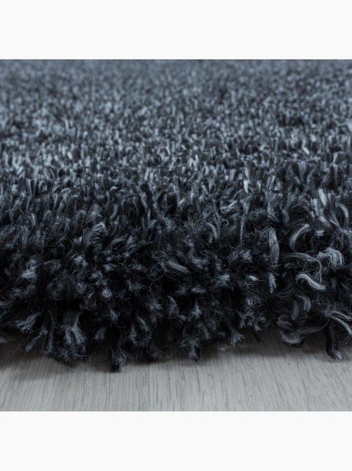 Tapis longs poils shaggy tissé motif uni uni b - Kiabi