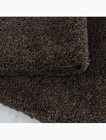 Tapis longs poils shaggy tissé motif uni UNI B
