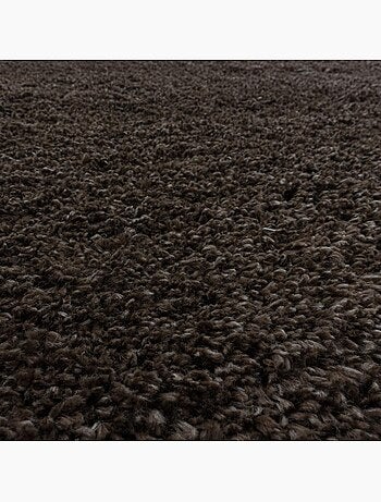 Tapis longs poils shaggy tissé motif uni UNI B
