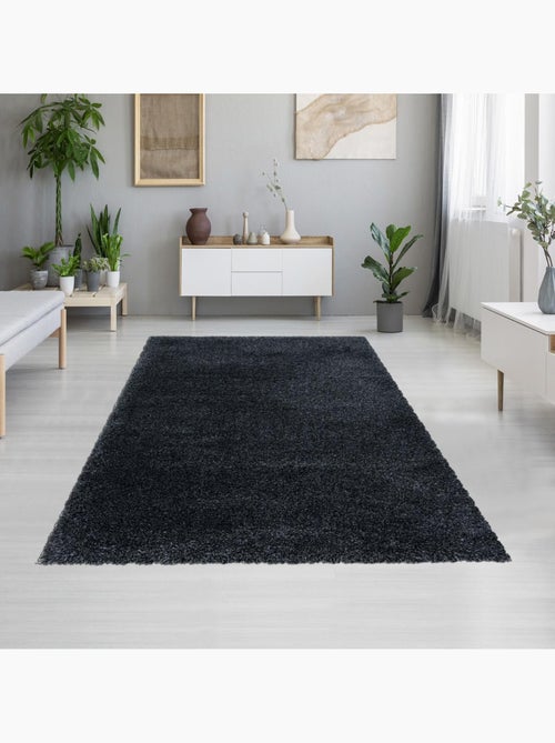 Tapis longs poils shaggy tissé motif uni UNI B - Kiabi