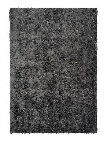 Tapis longs poils shaggy tufté motif uni BULUT