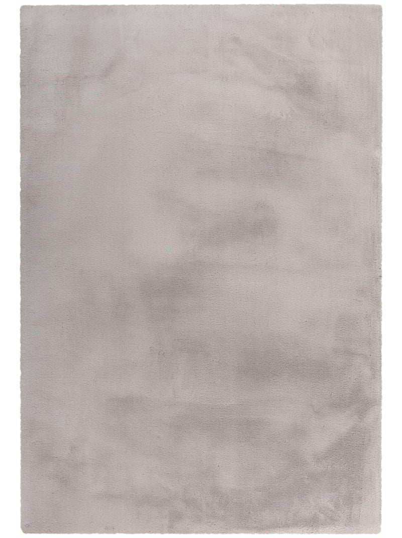 Tapis longs poils shaggy tufté motif uni CAREI Argent - Kiabi