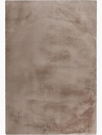 Tapis longs poils shaggy tufté motif uni CAREI