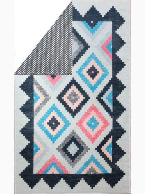 Tapis Losange, Multicolore - Kiabi