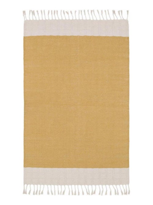 Tapis Lucia Moutarde en Coton - Kiabi