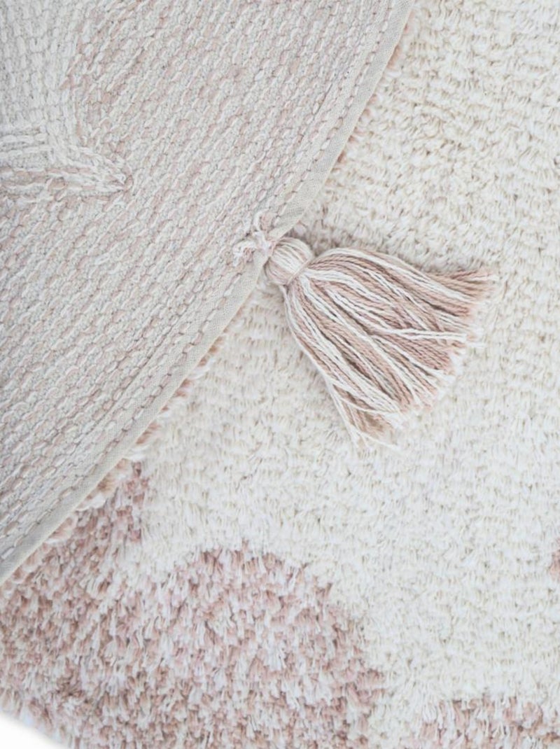 Tapis Mallen en coton Rose - Kiabi