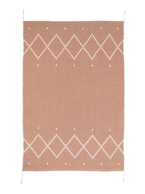 Tapis Mallorca Argile en coton recyclé - Kiabi