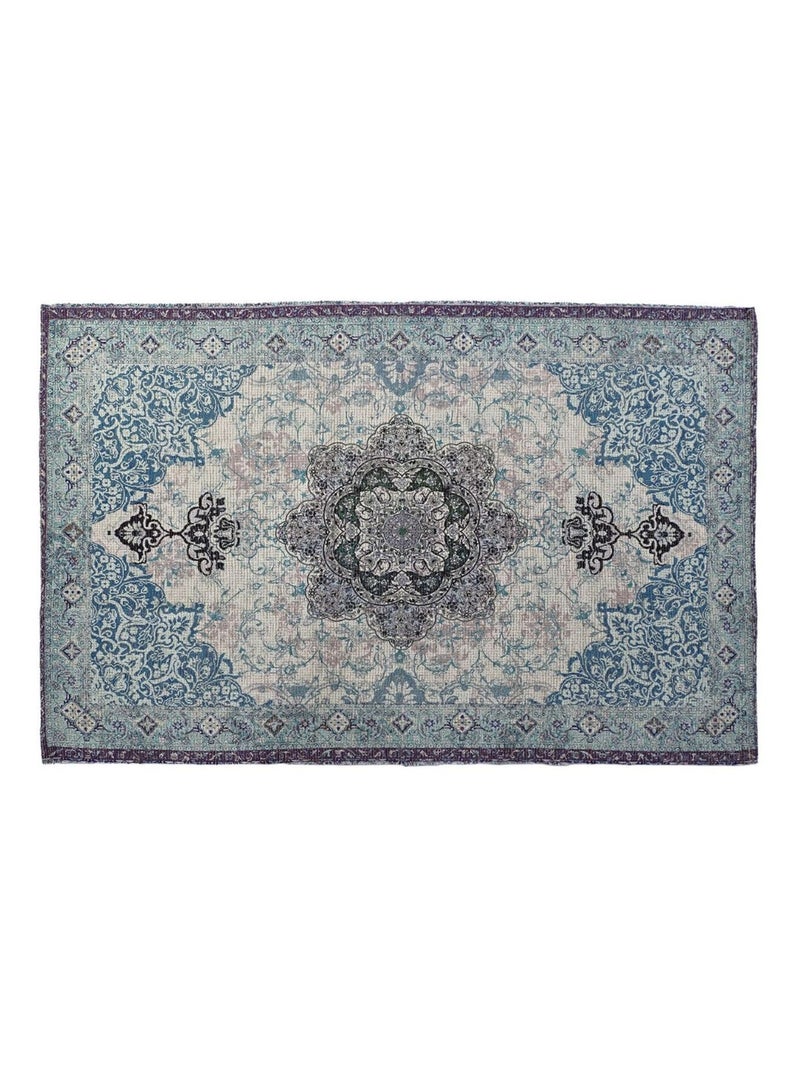 Tapis mandala Bleu - Kiabi