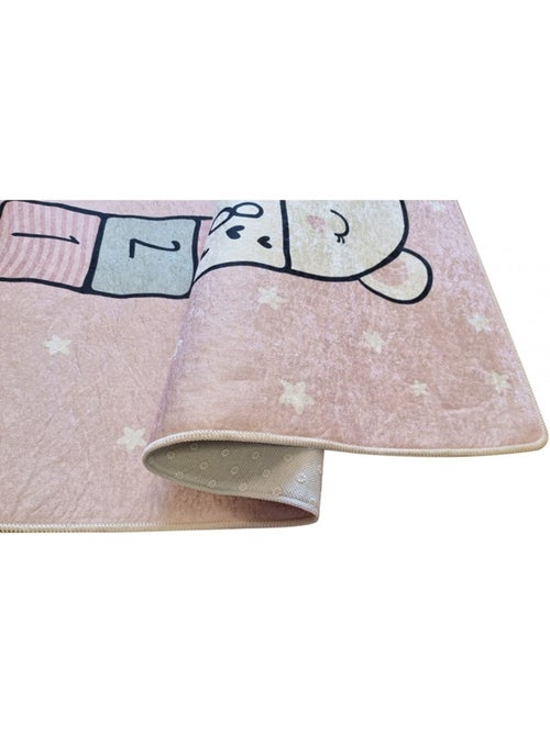 Tapis Marelle Etoile Rose - Kiabi