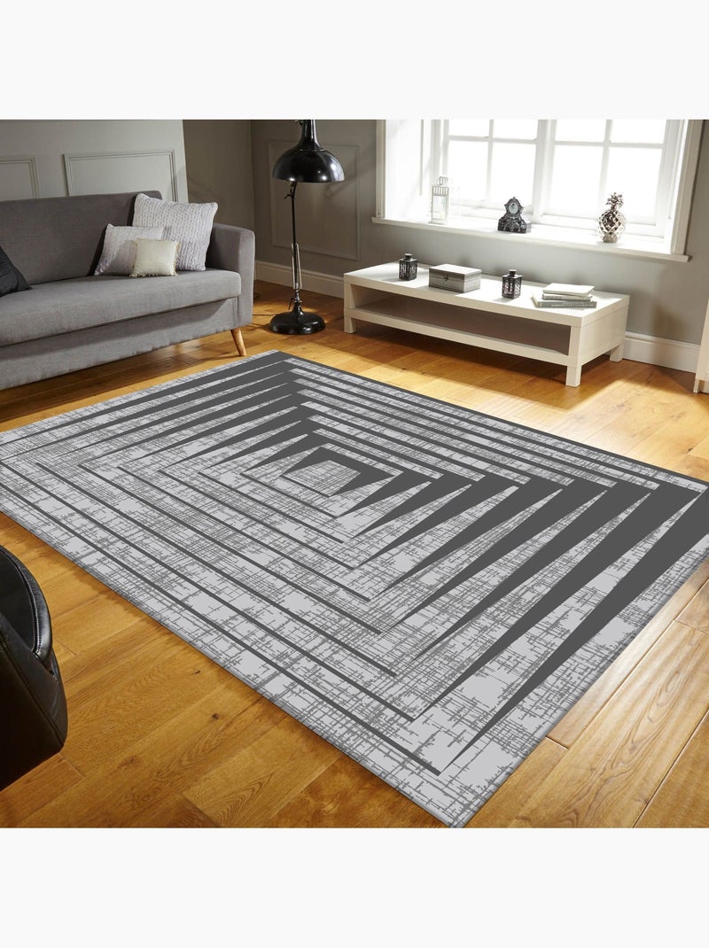 Tapis MAYA Gris Gris - Kiabi