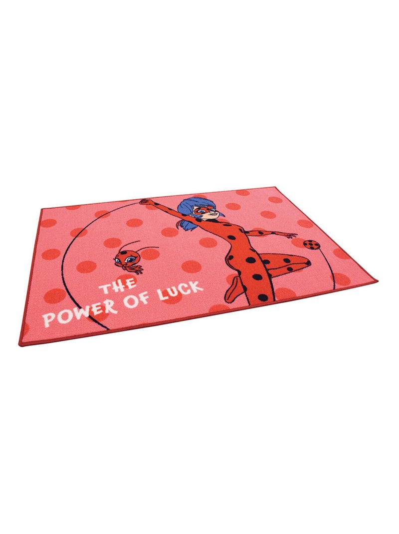 Tapis Miraculous ladybug rouge - 80x120 cm Multicolore - Kiabi