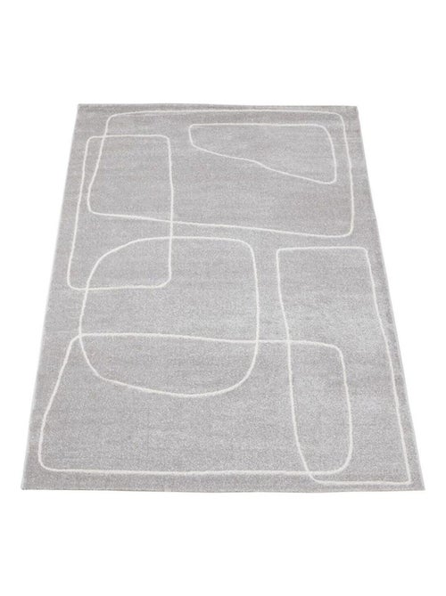 Tapis moderne abstrait intérieur rectangle Figure - Kiabi