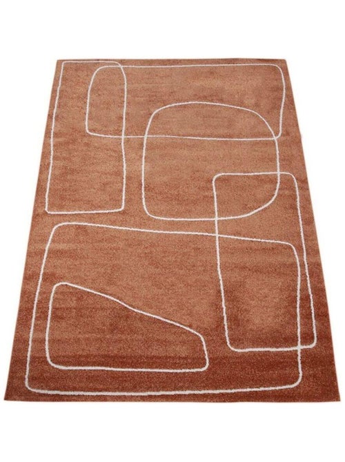 Tapis moderne abstrait intérieur rectangle Figure - Kiabi