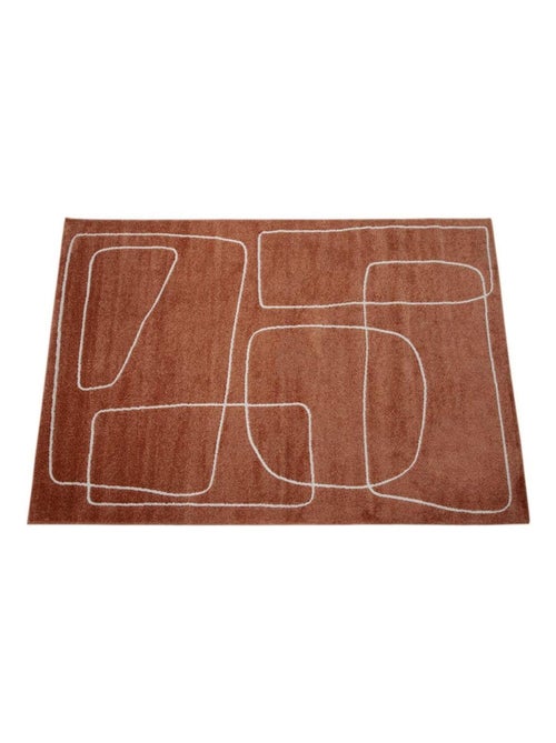 Tapis moderne abstrait intérieur rectangle Figure - Kiabi