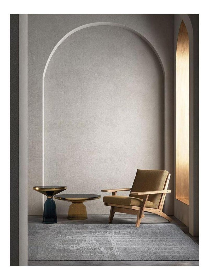 Tapis moderne abstrait intérieur rectangle Smarty Gris - Kiabi
