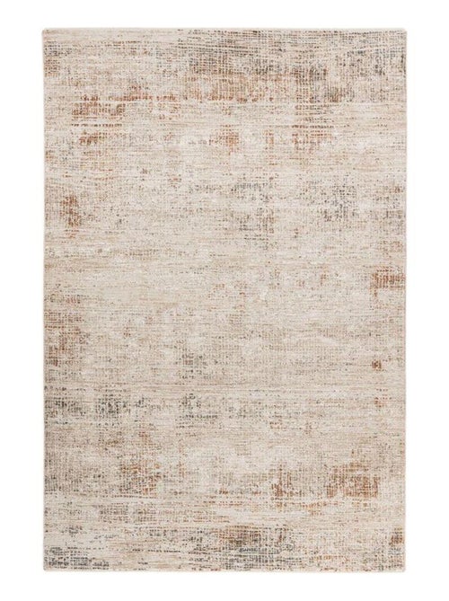 Tapis moderne avec franges abstrait multicolore Malone - Kiabi