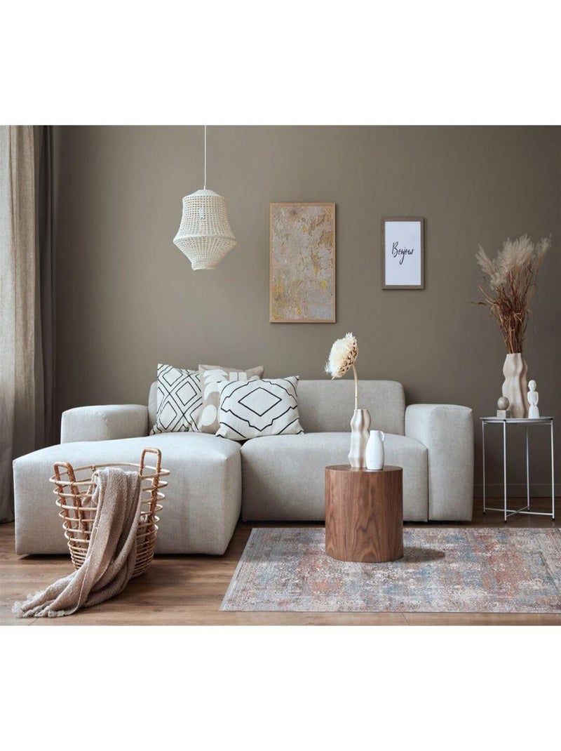 Tapis moderne avec franges abstrait rectangle Fading Multicolore - Kiabi