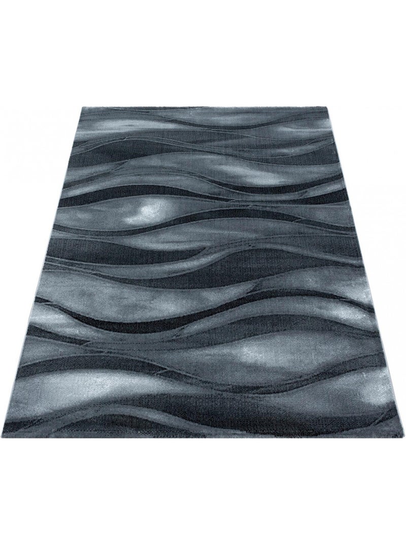 Tapis moderne effet courbe de salon Geai Noir - Kiabi