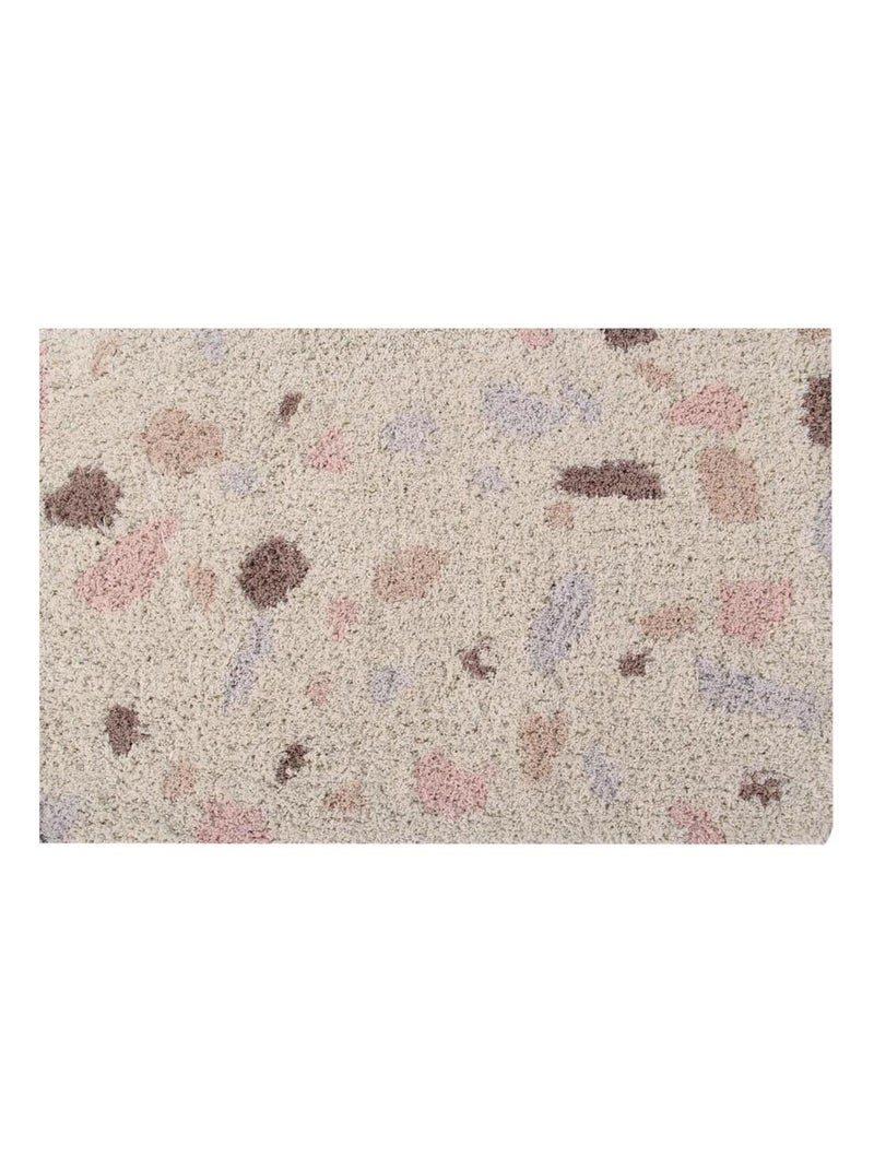 Tapis moderne en coton Terrazzo Lorena Canals Beige - Kiabi